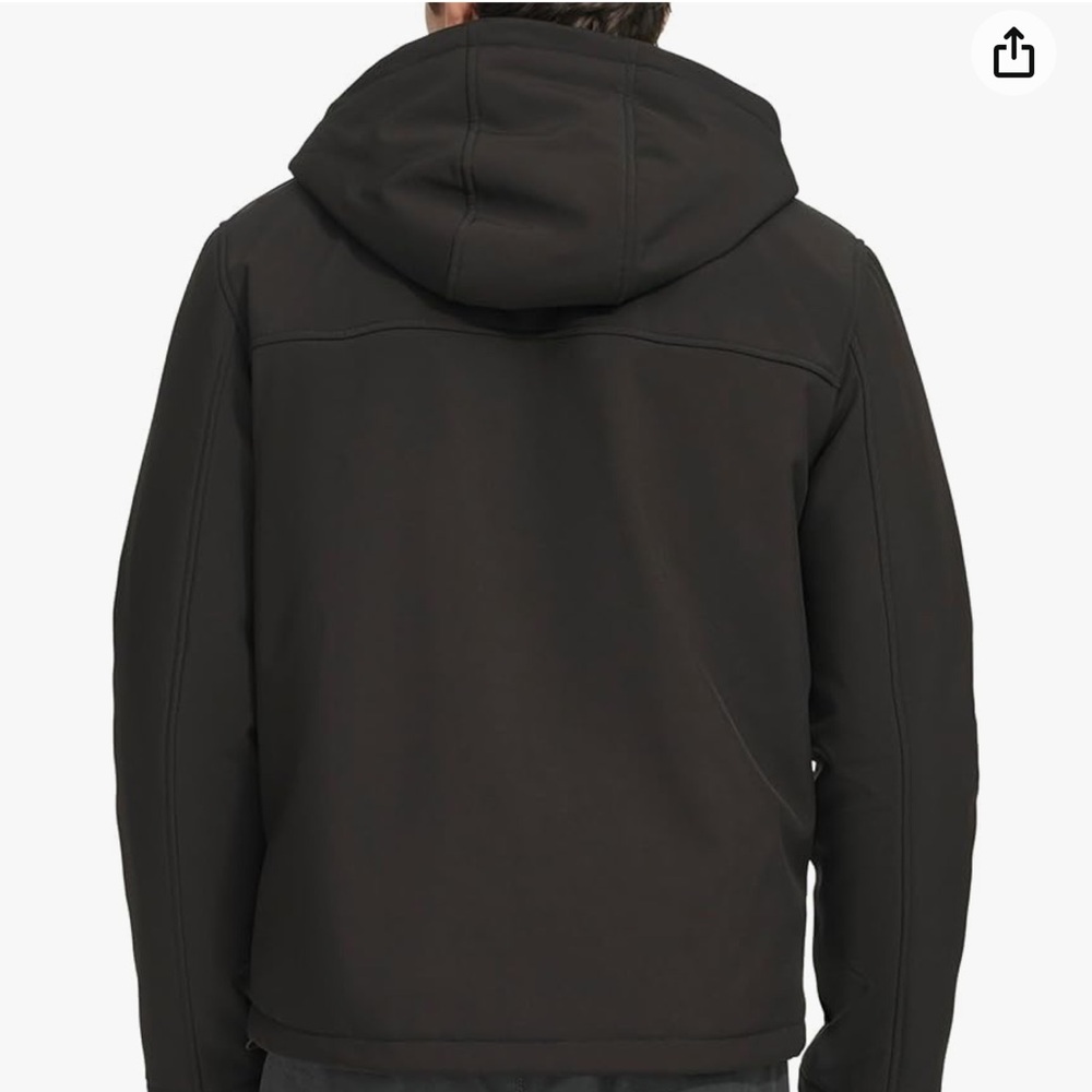 Levi’s Diy Black Soft Shell Sherpa Line Hooded Co… - image 3